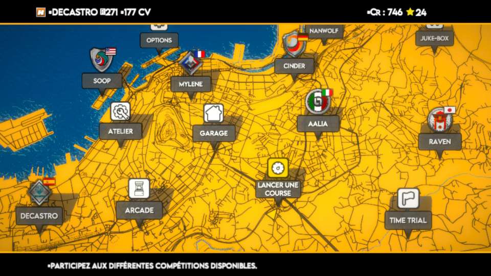 Carte à la Gran Turismo