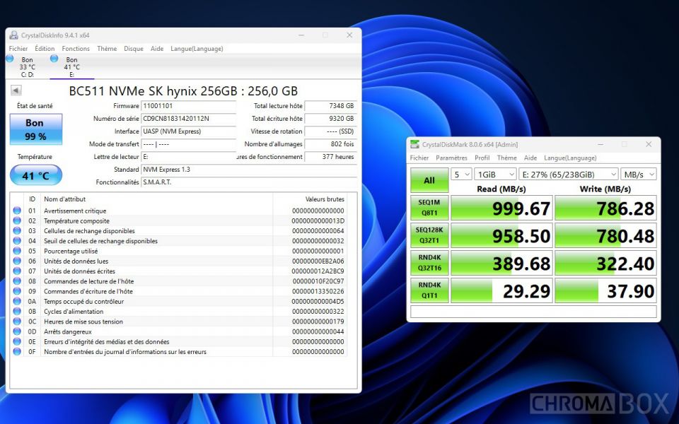 benchmark SK Hynix BC511