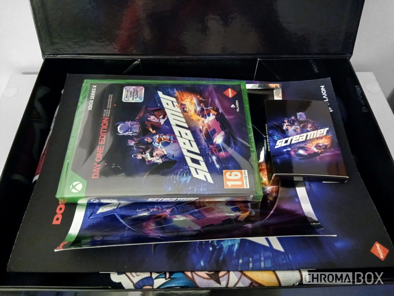 int&eacute;rieur de la boite