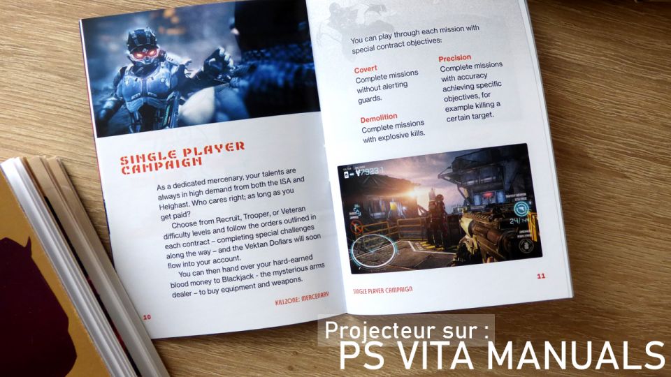 Vita manuals, un passionné de PS Vita crée des manuels de jeux manquants