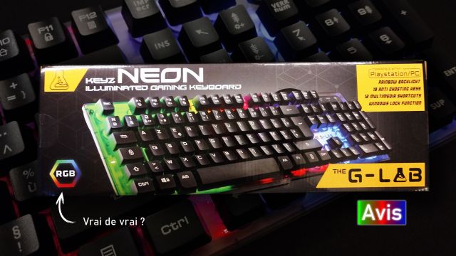 [Avis] Clavier The G-Lab Keyz Neon - Bonne entrée en matière ?