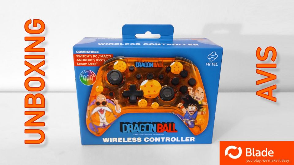 [Unboxing + Avis] Manette sans fil Dragon Ball de chez Blade/FR-Tec