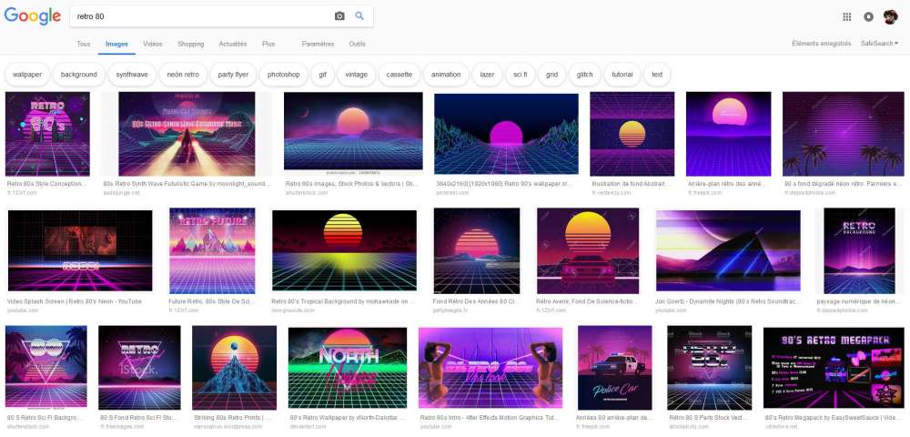 Recherche google retro 80